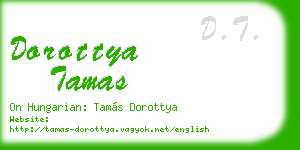 dorottya tamas business card